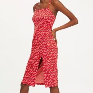 Zara floral midi dress